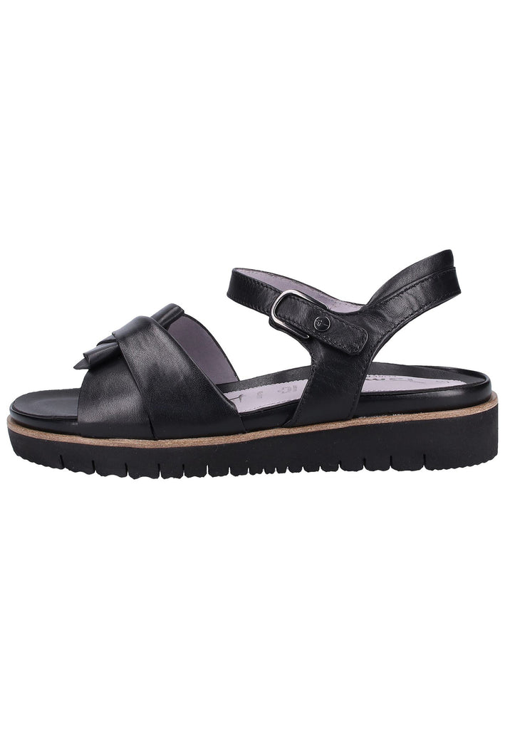 Tamaris Sandalen Leder Schwarz - surf4shoes
