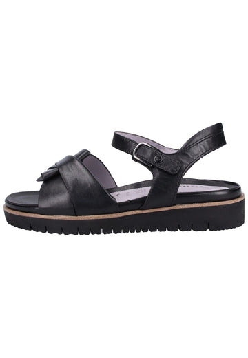 Tamaris Sandalen Leder Schwarz - surf4shoes