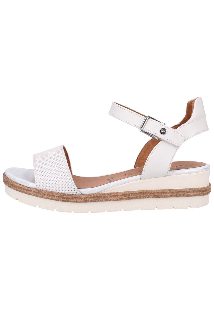 Tamaris Sandalen Leder Weiß - surf4shoes
