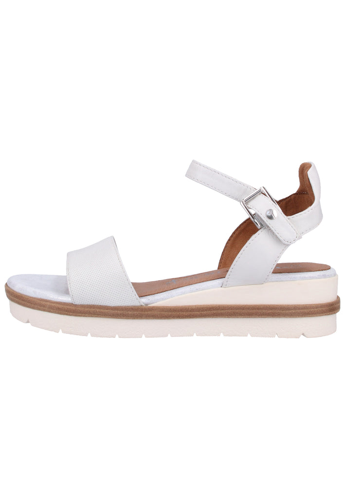 Tamaris Sandalen Leder Weiß - surf4shoes