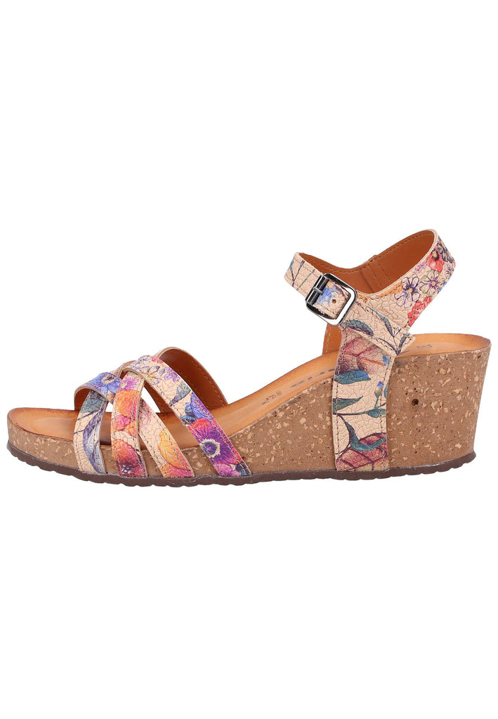 Tamaris Sandalen Leder Beige - surf4shoes