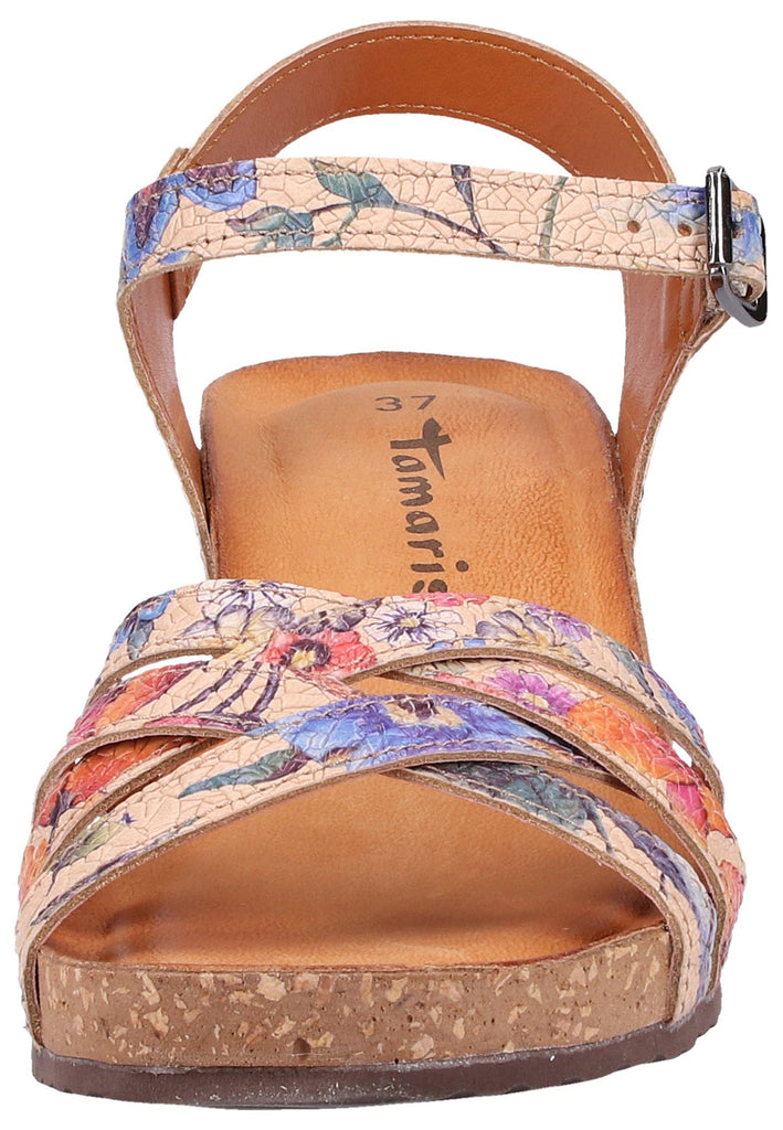 Tamaris Sandalen Leder Beige - surf4shoes