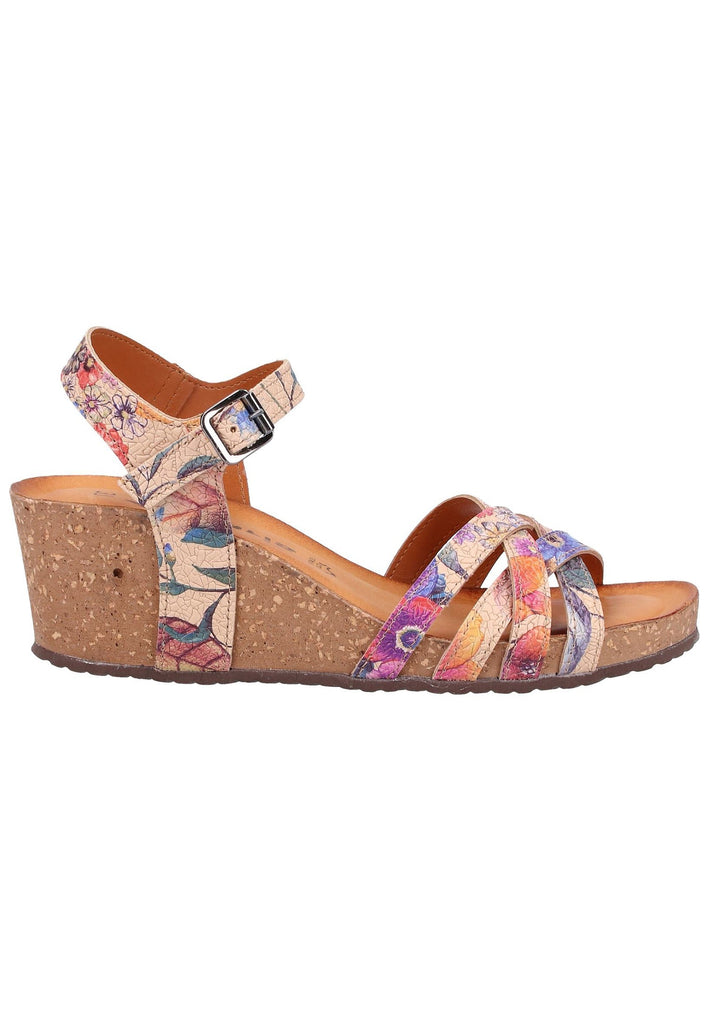 Tamaris Sandalen Leder Beige - surf4shoes