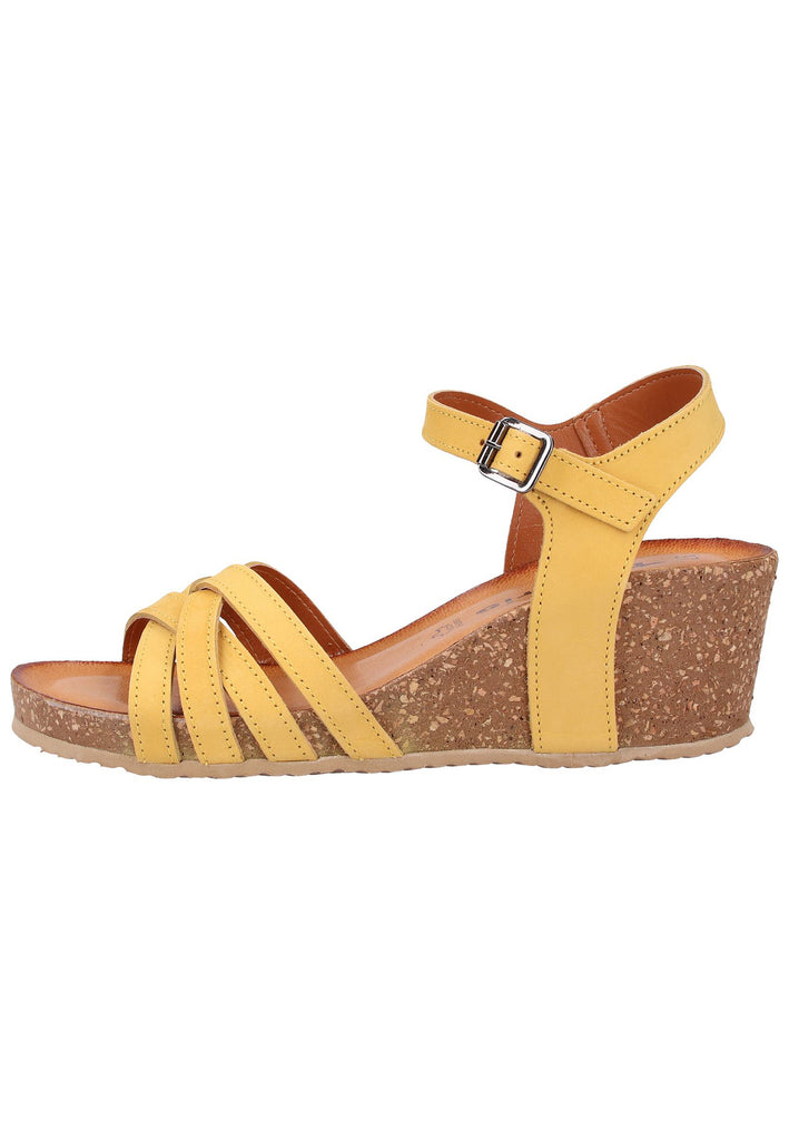 Tamaris Sandalen Leder Gelb - surf4shoes