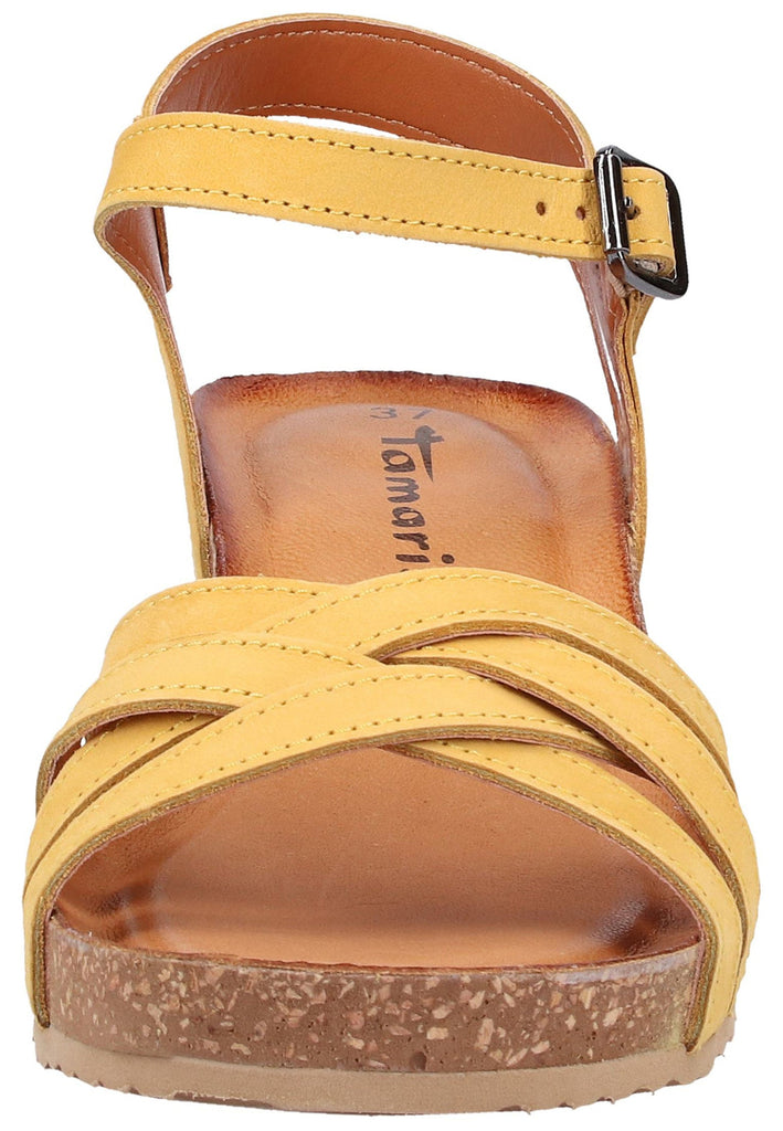 Tamaris Sandalen Leder Gelb - surf4shoes