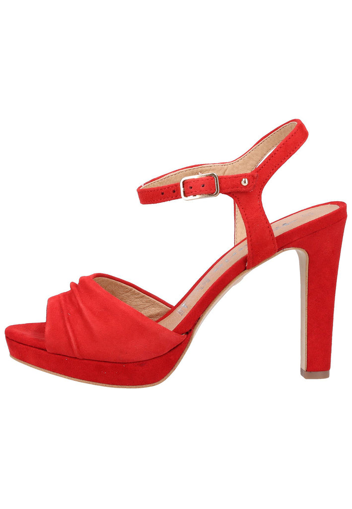 Tamaris Sandalen Leder Rot - surf4shoes