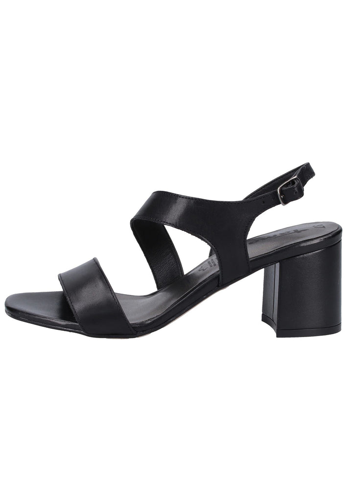 Tamaris Sandalen Leder Schwarz - surf4shoes