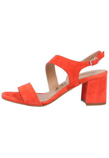 Tamaris Sandalen Leder Coral - surf4shoes