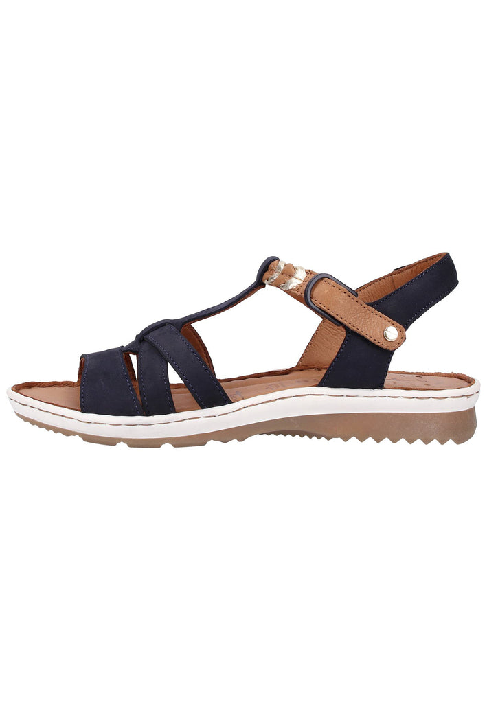 Tamaris Sandalen Leder Navy - surf4shoes