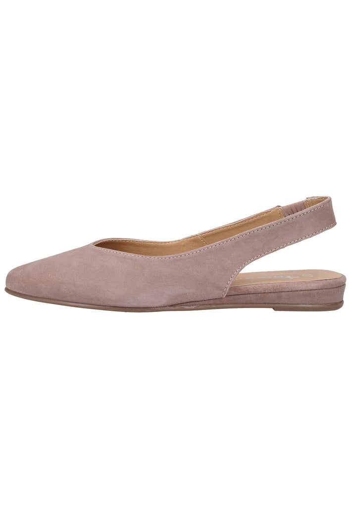 Tamaris Ballerinas Leder Taupe - surf4shoes