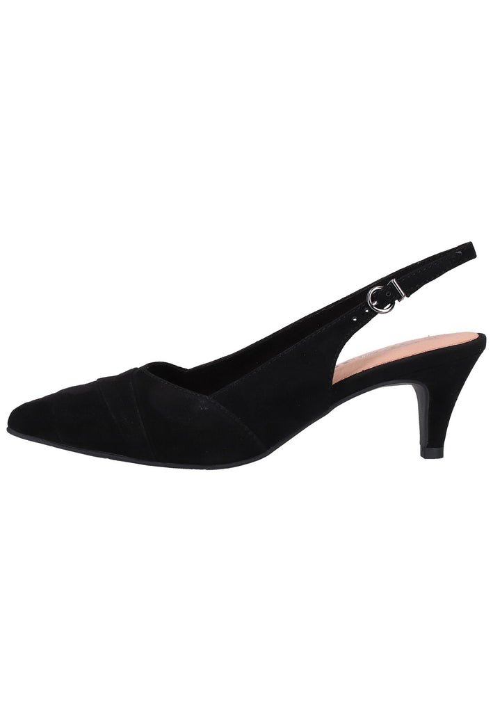 Tamaris Pumps Veloursleder Schwarz - surf4shoes