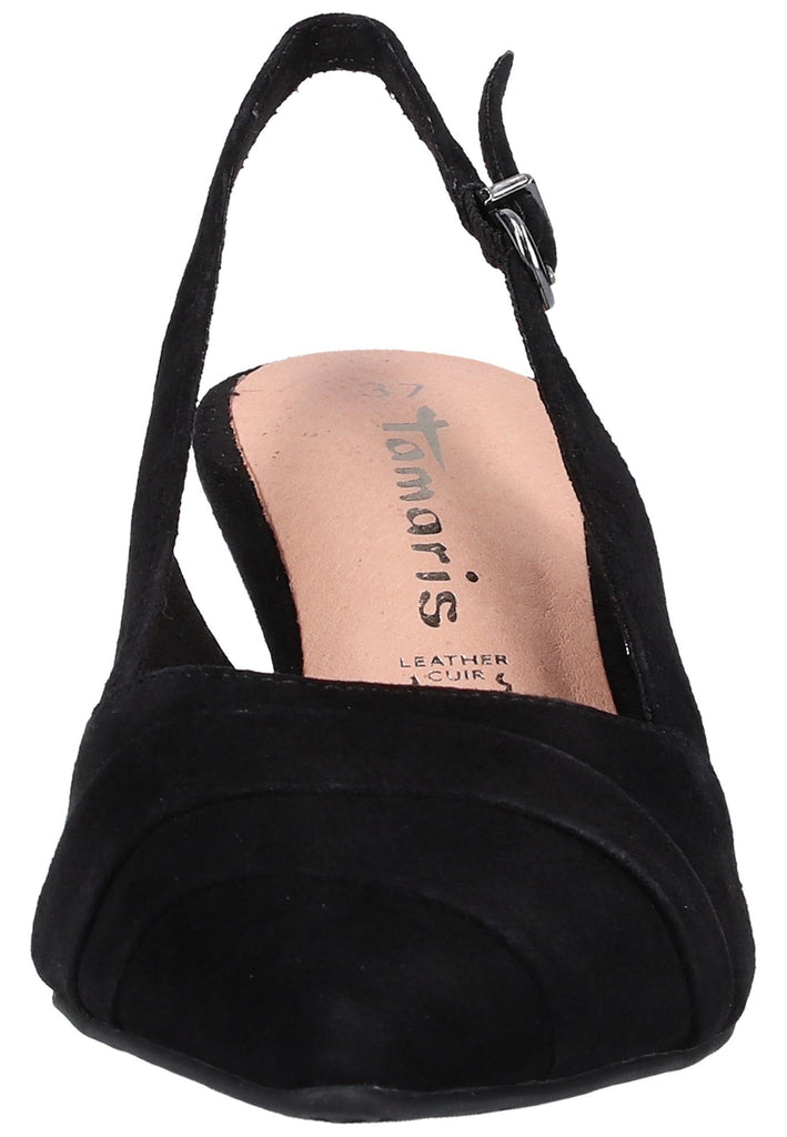 Tamaris Pumps Veloursleder Schwarz - surf4shoes
