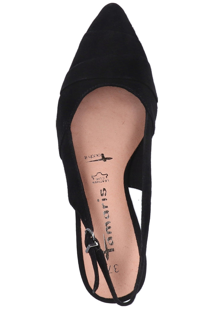 Tamaris Pumps Veloursleder Schwarz - surf4shoes