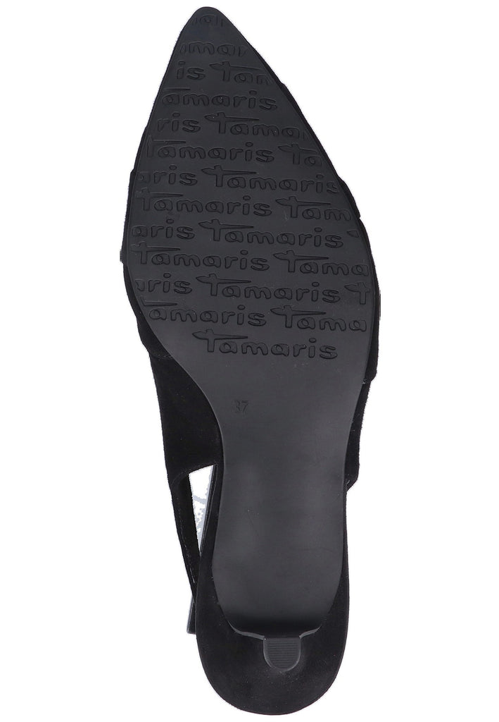 Tamaris Pumps Veloursleder Schwarz - surf4shoes