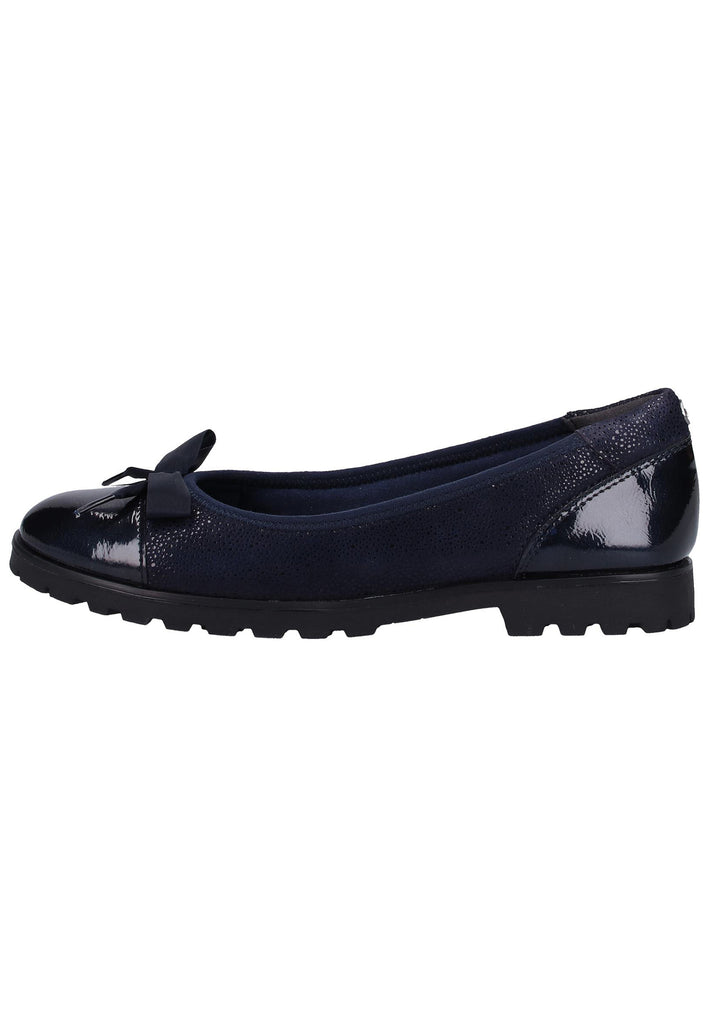 Tamaris Slipper Leder/Synthetik Navy - surf4shoes