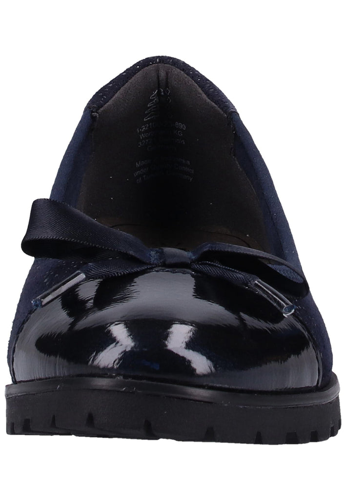 Tamaris Slipper Leder/Synthetik Navy - surf4shoes