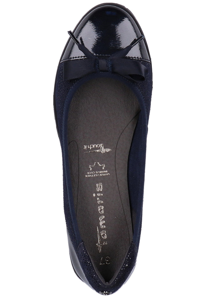 Tamaris Slipper Leder/Synthetik Navy - surf4shoes