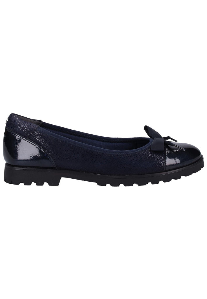 Tamaris Slipper Leder/Synthetik Navy - surf4shoes