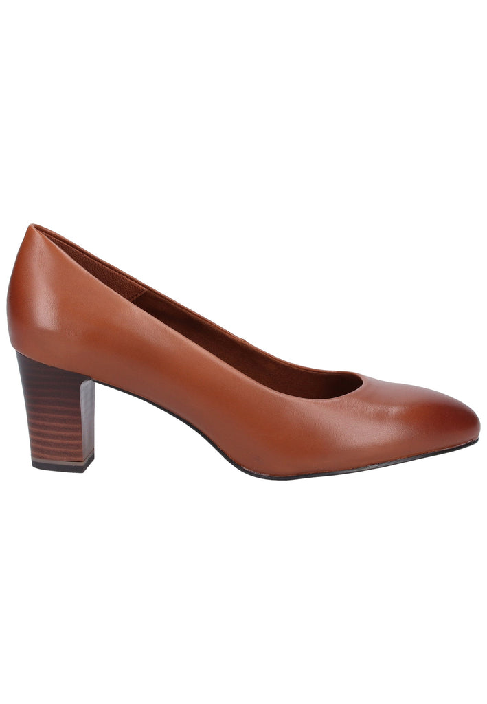 Tamaris Pumps Leder Cognac - surf4shoes