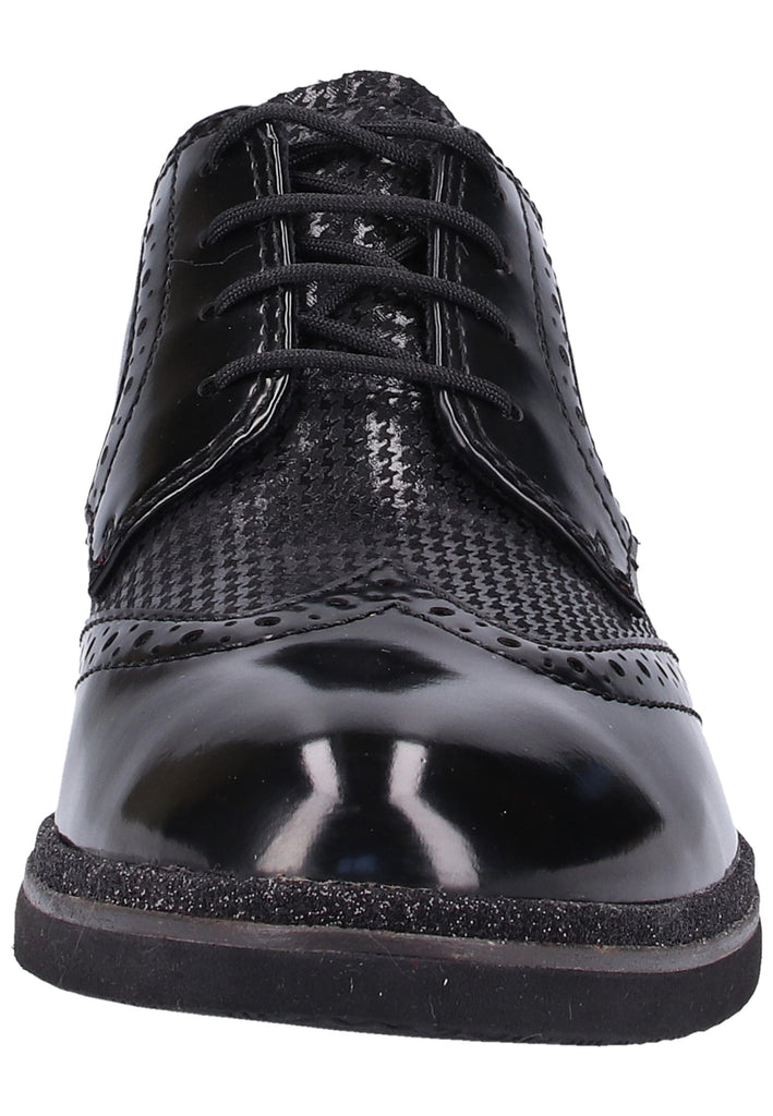 Tamaris Halbschuhe Leder/Textil Schwarz - surf4shoes