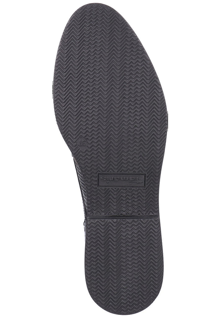 Tamaris Halbschuhe Leder/Textil Schwarz - surf4shoes