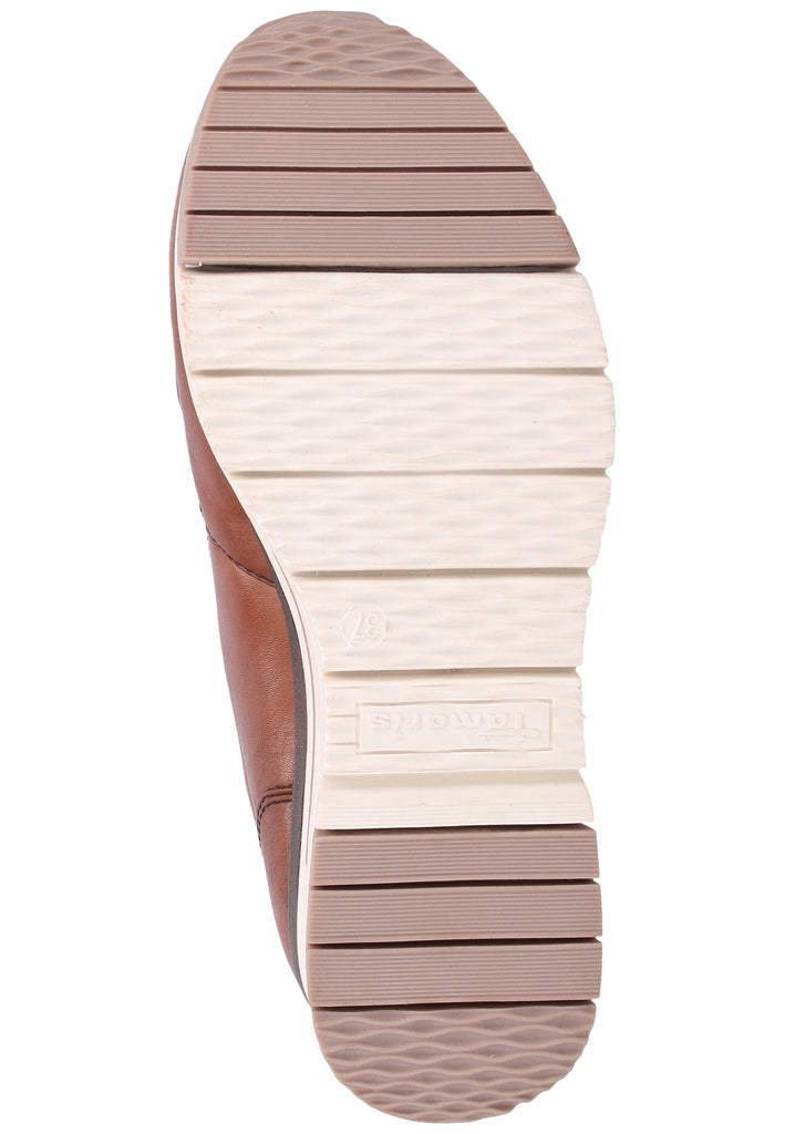 Tamaris Sneaker Leder/Synthetik Cognac - surf4shoes