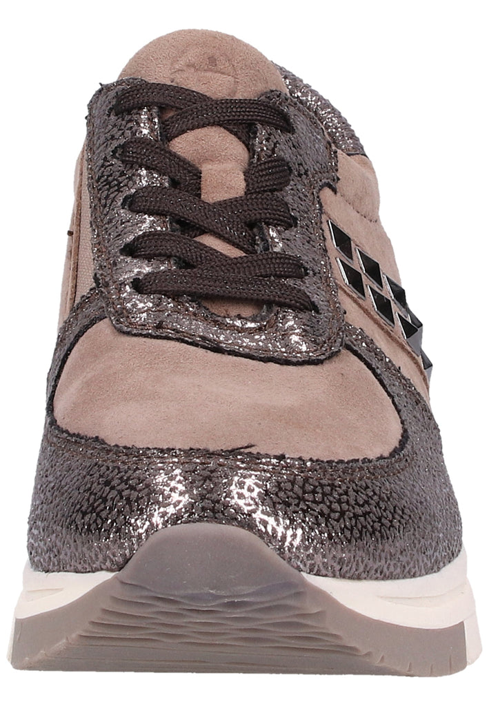 Tamaris Sneaker Leder/Textil Taupe - surf4shoes