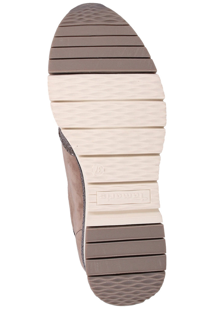 Tamaris Sneaker Leder/Textil Taupe - surf4shoes