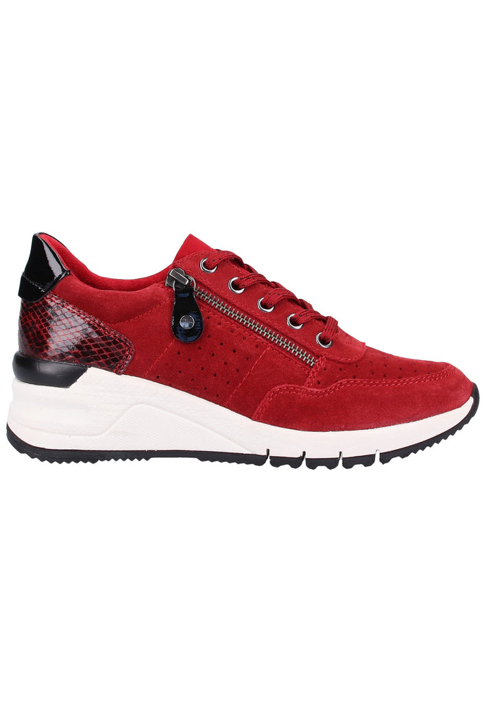 Tamaris Sneaker Leder/Textil Rot - surf4shoes