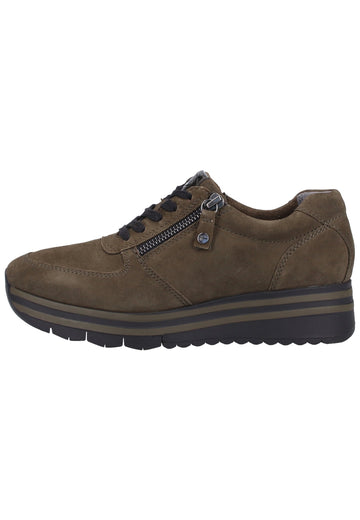 Tamaris Sneaker Veloursleder/Textil Olive - surf4shoes