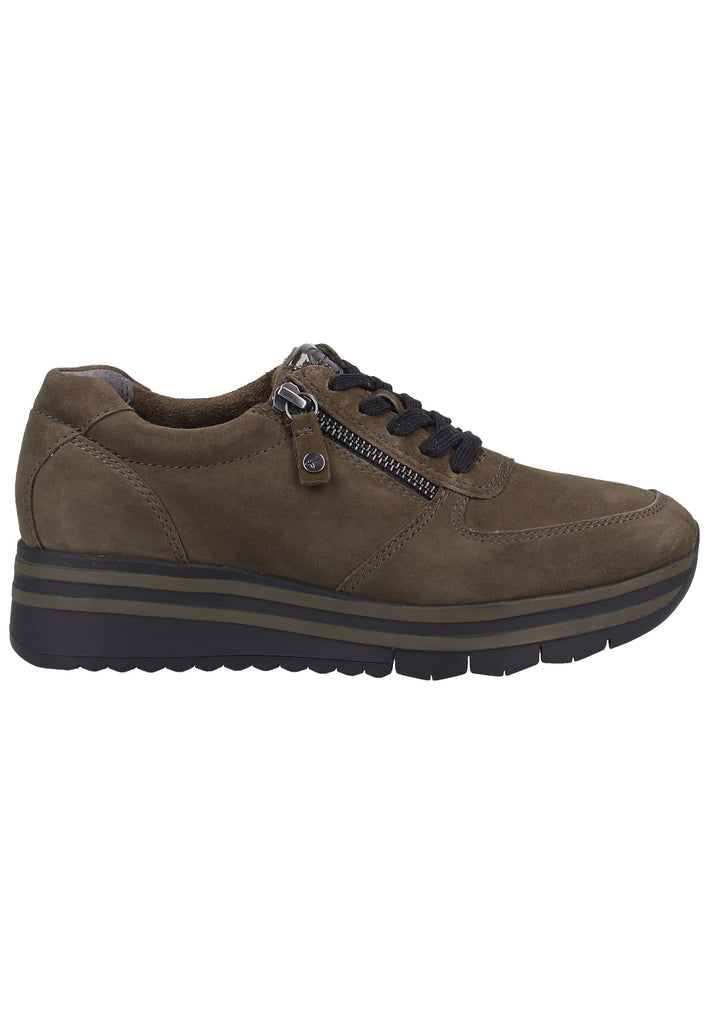 Tamaris Sneaker Veloursleder/Textil Olive - surf4shoes