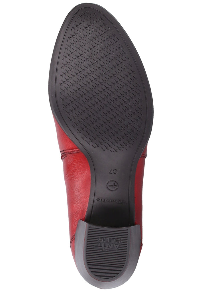 Tamaris Pumps Leder Rot - surf4shoes