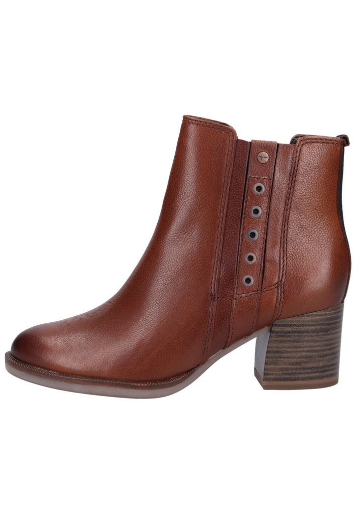 Tamaris Stiefelette Leder Cognac - surf4shoes