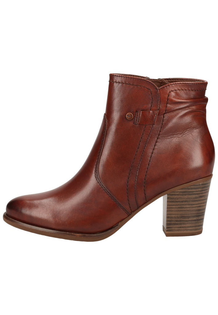 Tamaris Stiefelette Leder Chestnut - surf4shoes