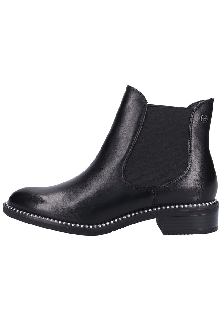 Tamaris Stiefelette Leder Schwarz - surf4shoes