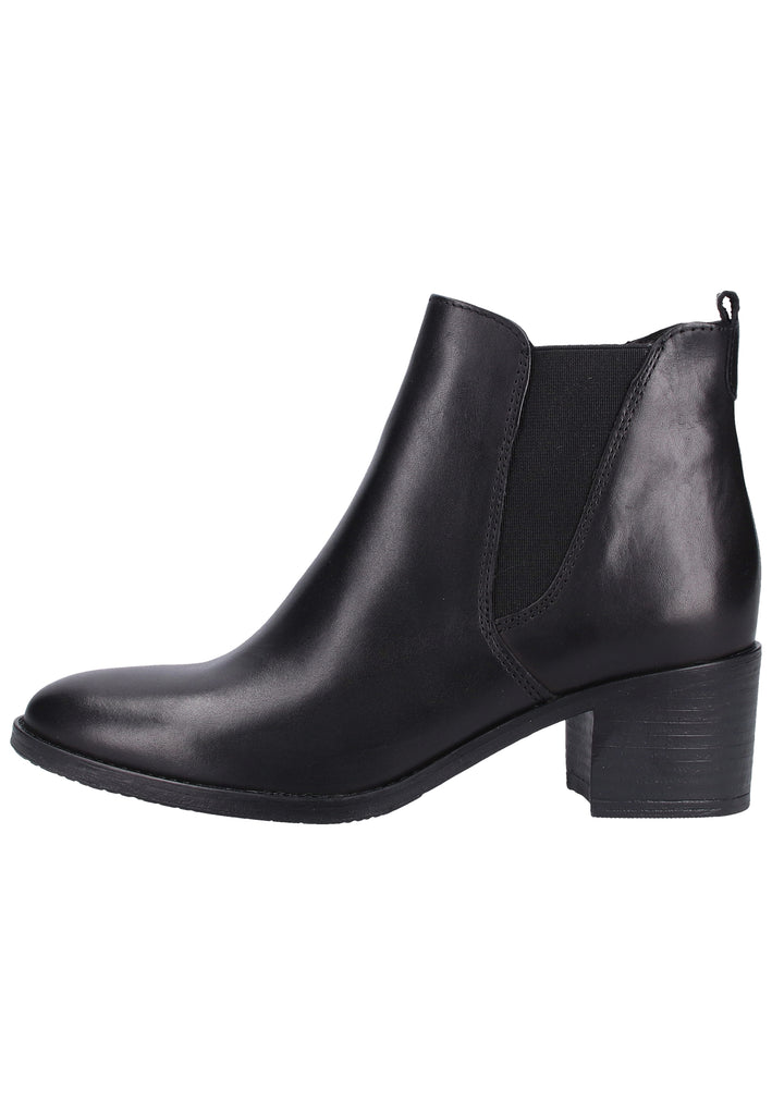 Tamaris Stiefelette Leder Schwarz - surf4shoes