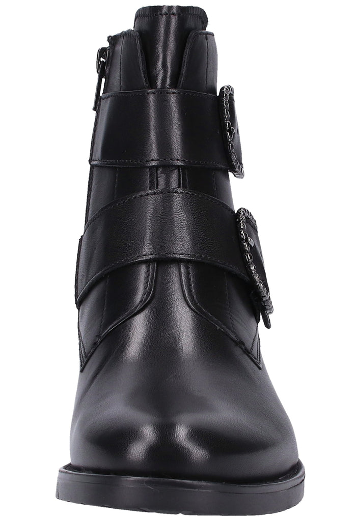 Tamaris Stiefelette Leder Schwarz - surf4shoes