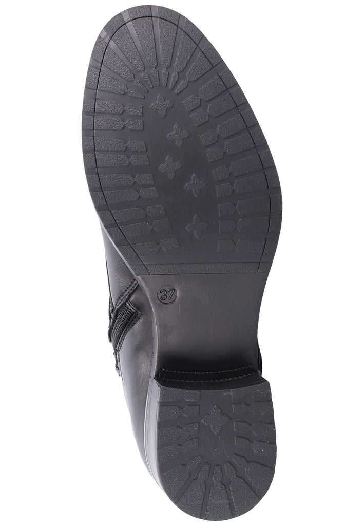 Tamaris Stiefelette Leder Schwarz - surf4shoes