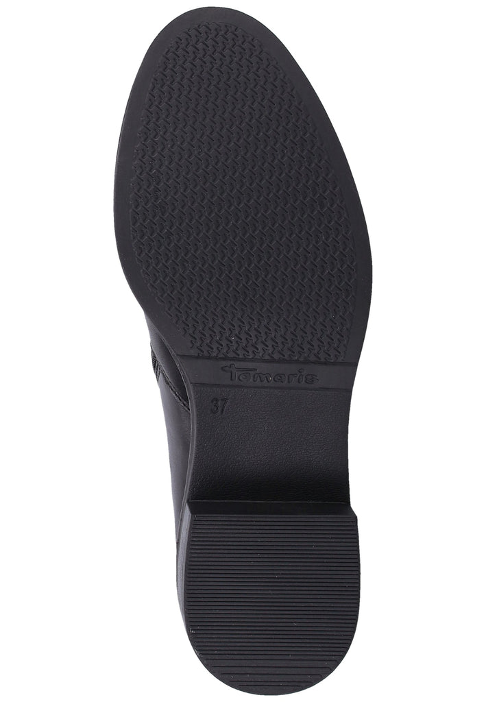 Tamaris Stiefelette Leder/Synthetik Schwarz/Gold - surf4shoes