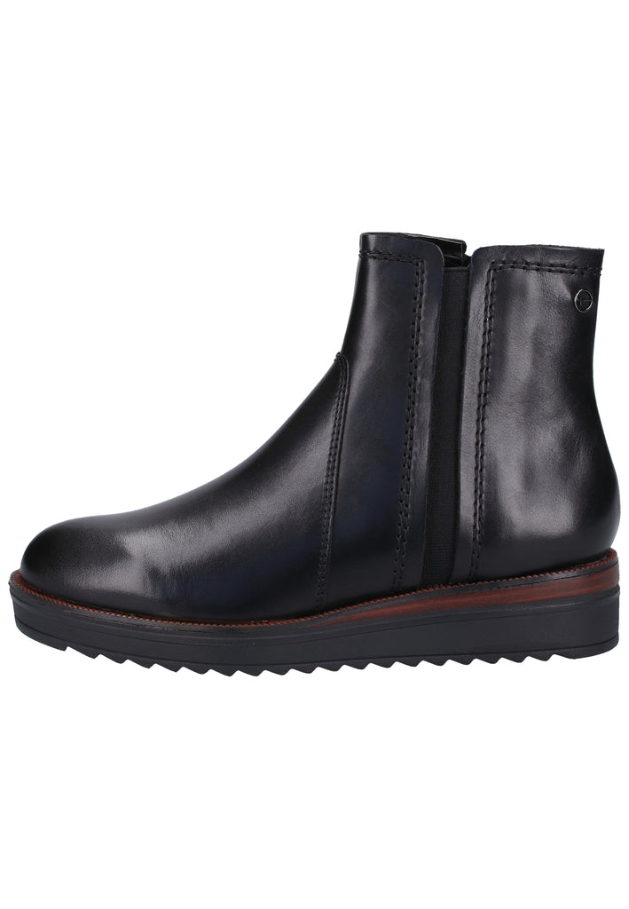 Tamaris Stiefelette Leder Schwarz - surf4shoes