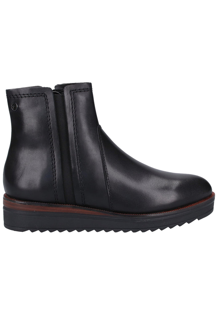 Tamaris Stiefelette Leder Schwarz - surf4shoes