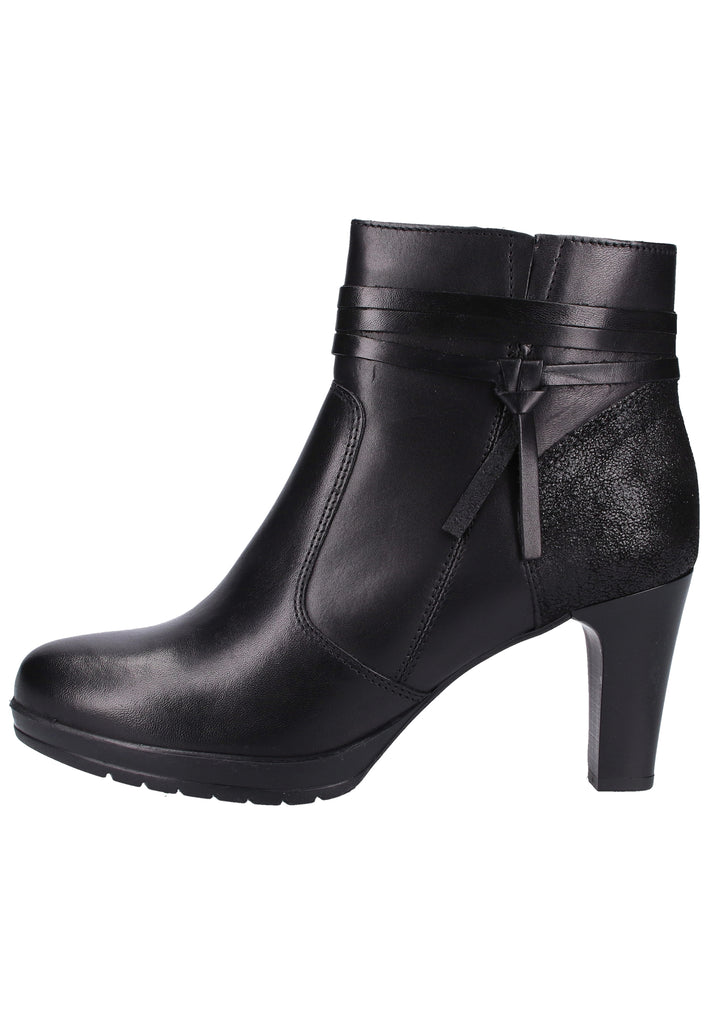Tamaris Stiefelette Leder Schwarz - surf4shoes