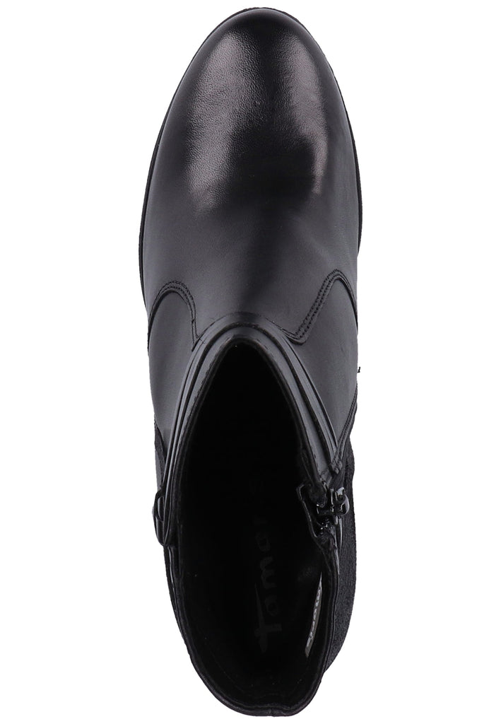 Tamaris Stiefelette Leder Schwarz - surf4shoes