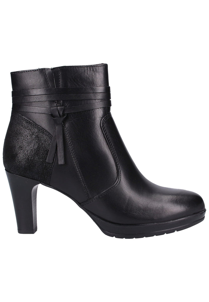 Tamaris Stiefelette Leder Schwarz - surf4shoes