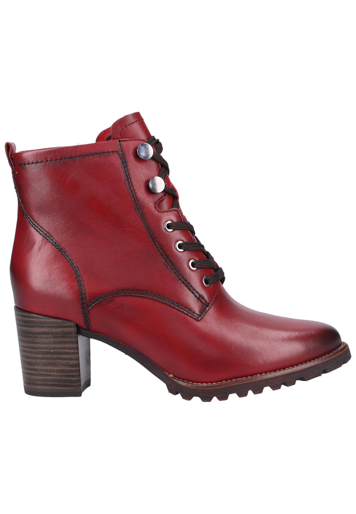 Tamaris Stiefelette Leder Rot - surf4shoes
