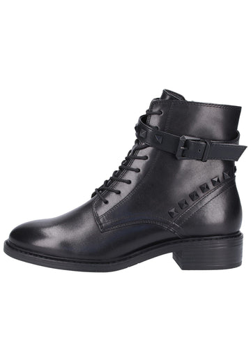 Tamaris Stiefelette Leder/Synthetik Schwarz - surf4shoes