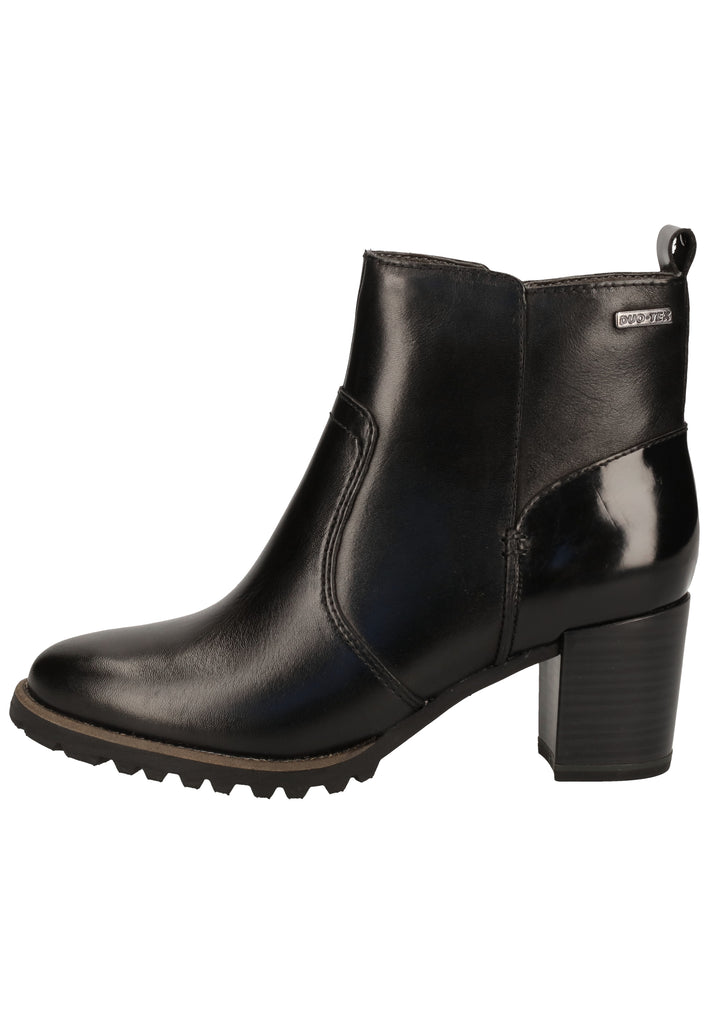 Tamaris Stiefelette Leder/Synthetik Schwarz Warmfutter - surf4shoes