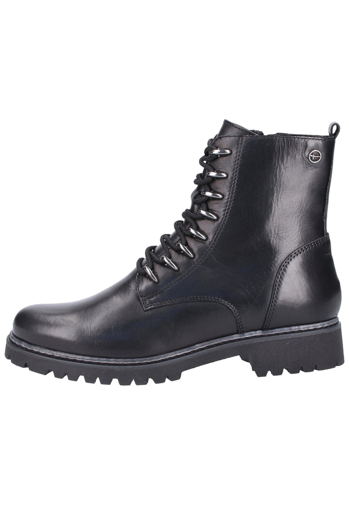 Tamaris Stiefelette Leder Schwarz - surf4shoes