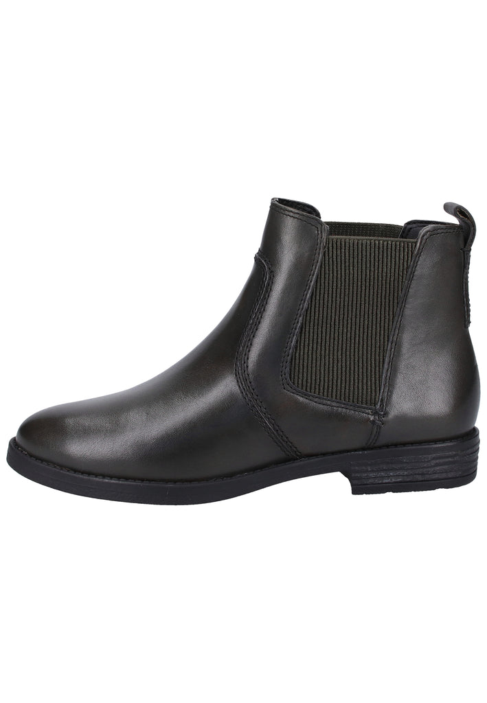 Tamaris Stiefelette Leder Dunkelgrün Warmfutter - surf4shoes