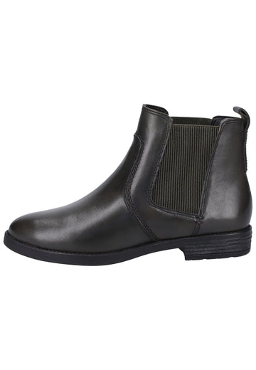 Tamaris Stiefelette Leder Dunkelgrün Warmfutter - surf4shoes